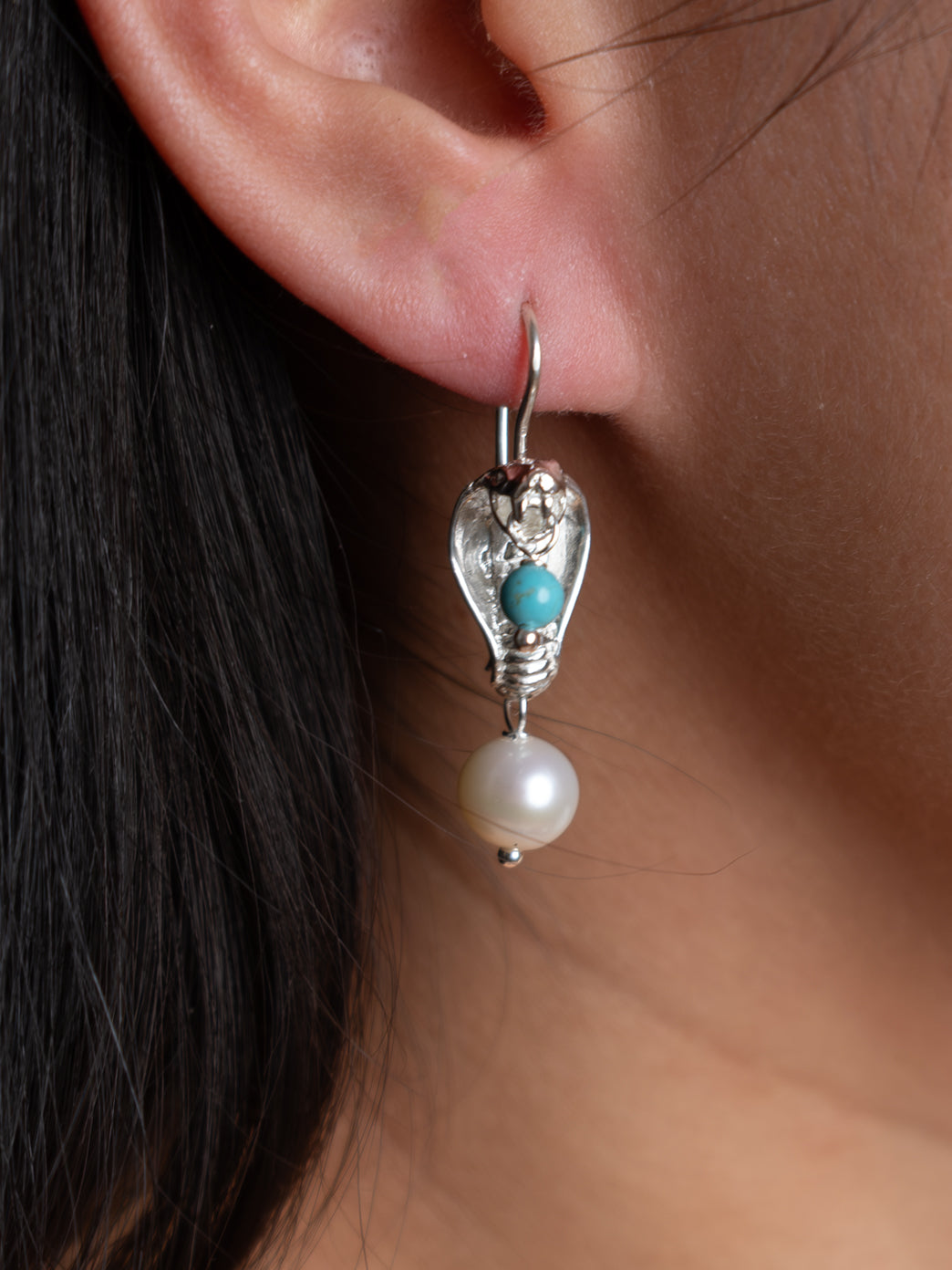Fiorina Jewellery Cobra Earrings Turquoise