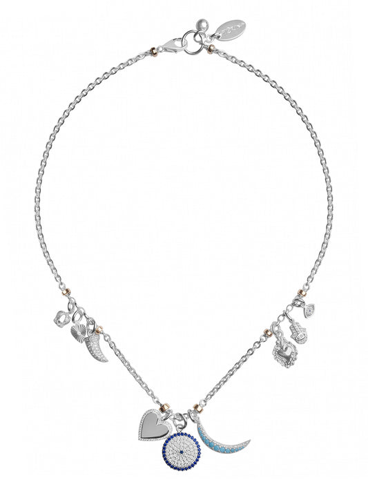 Fiorina Jewellery Crystal Charm Necklace