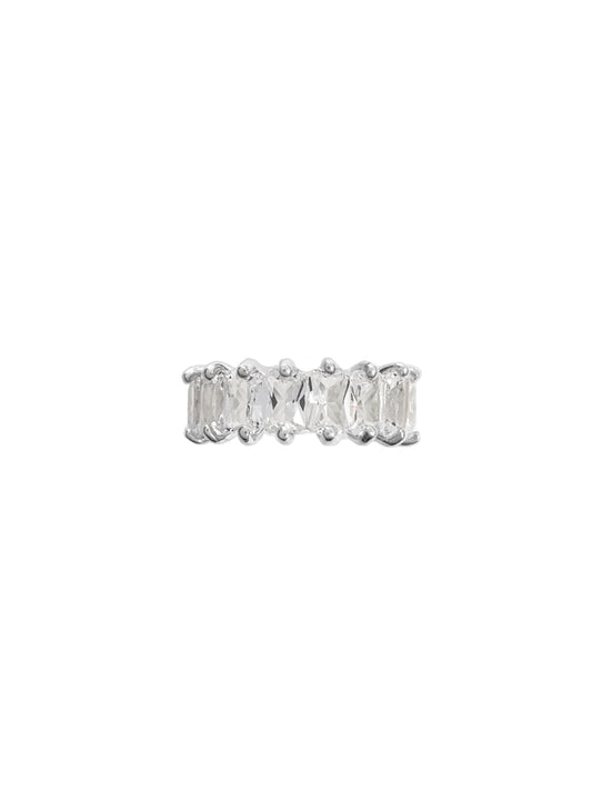 Fiorina Jewellery Cuba Ring White Spinel