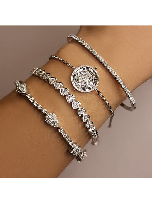 Fiorina Jewellery Diamond Logo White Gold Bracelet Model