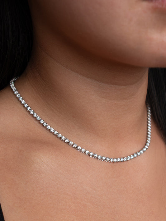 Fiorina Jewellery Diamond Tennis Necklace Model