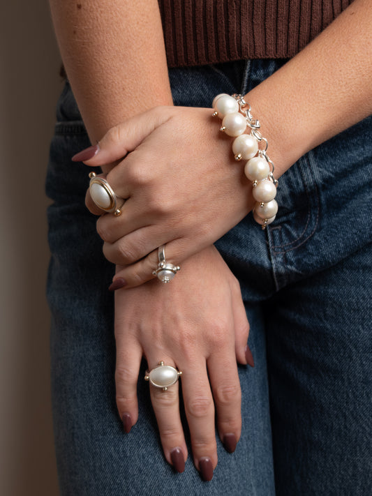 Edison Pearl Rattle Bracelet