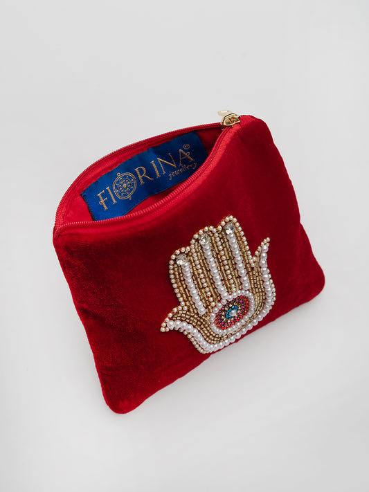 Hamsa Hand Trinket Pouch