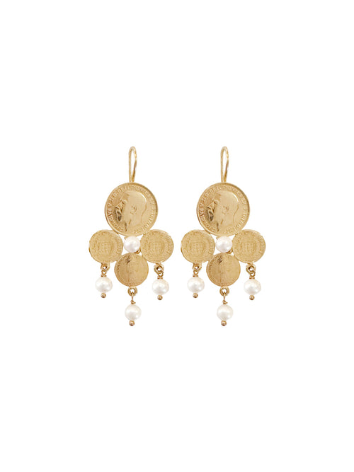 Fiorina Jewellery Gold Catalan Earrings