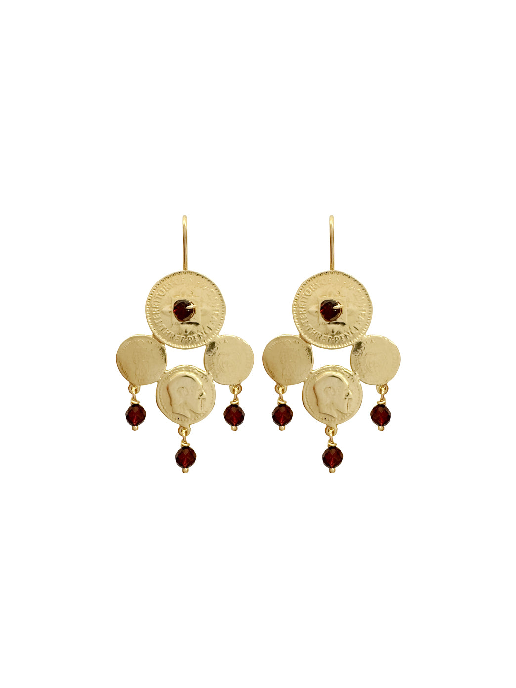 Fiorina Jewellery Gold Catalan Earrings