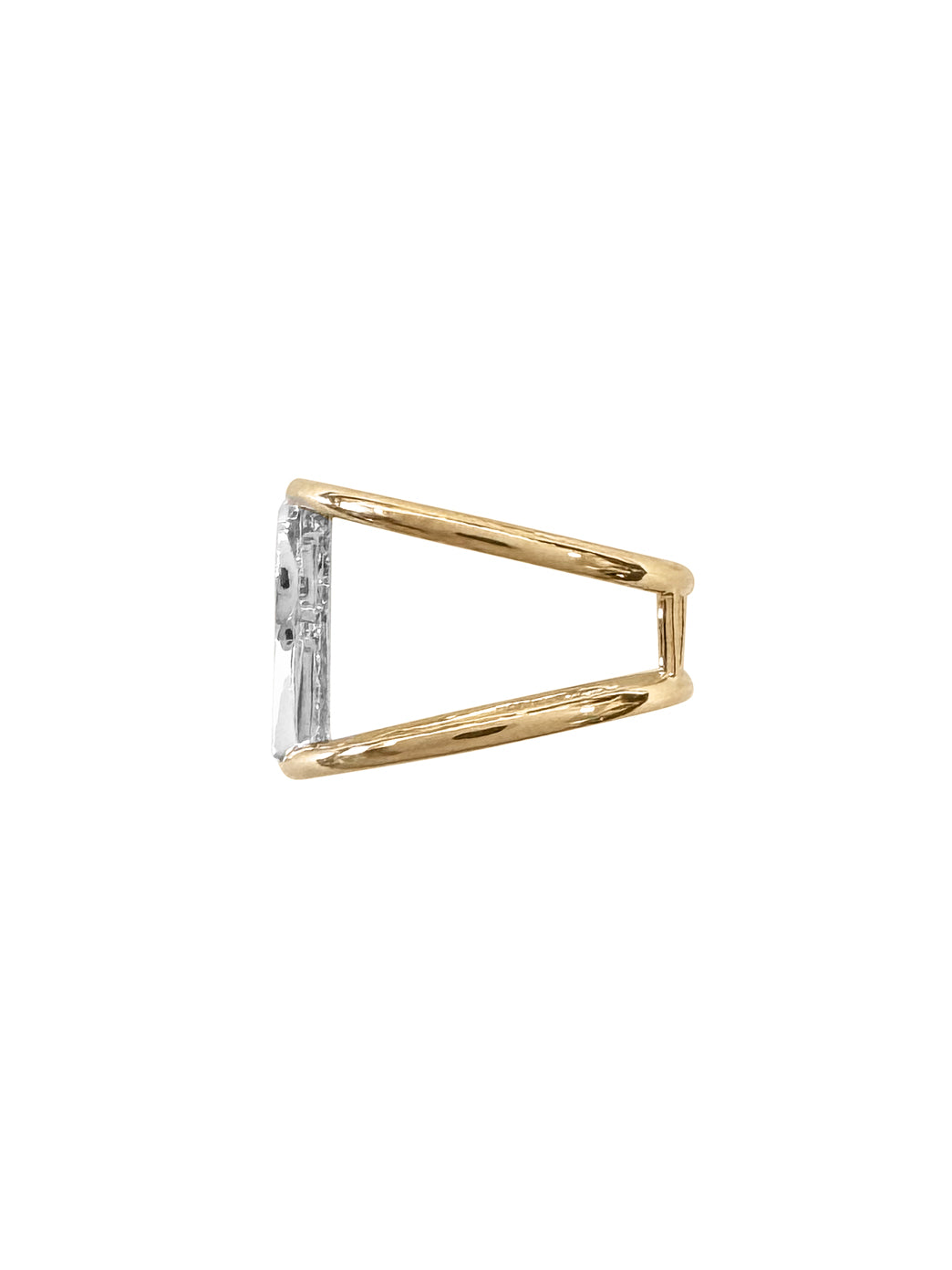 Fiorina Jewellery Gold Diamond Alphabella Ring Shank View