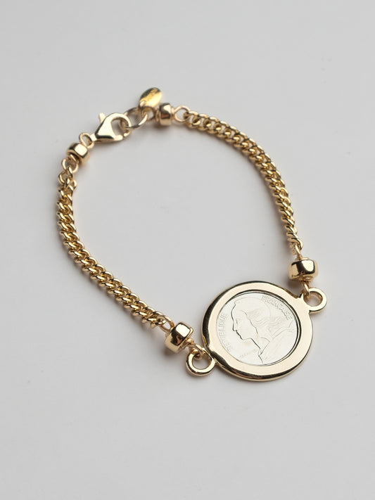 Fiorina Jewellery Gold Mini Moneta Bracelet