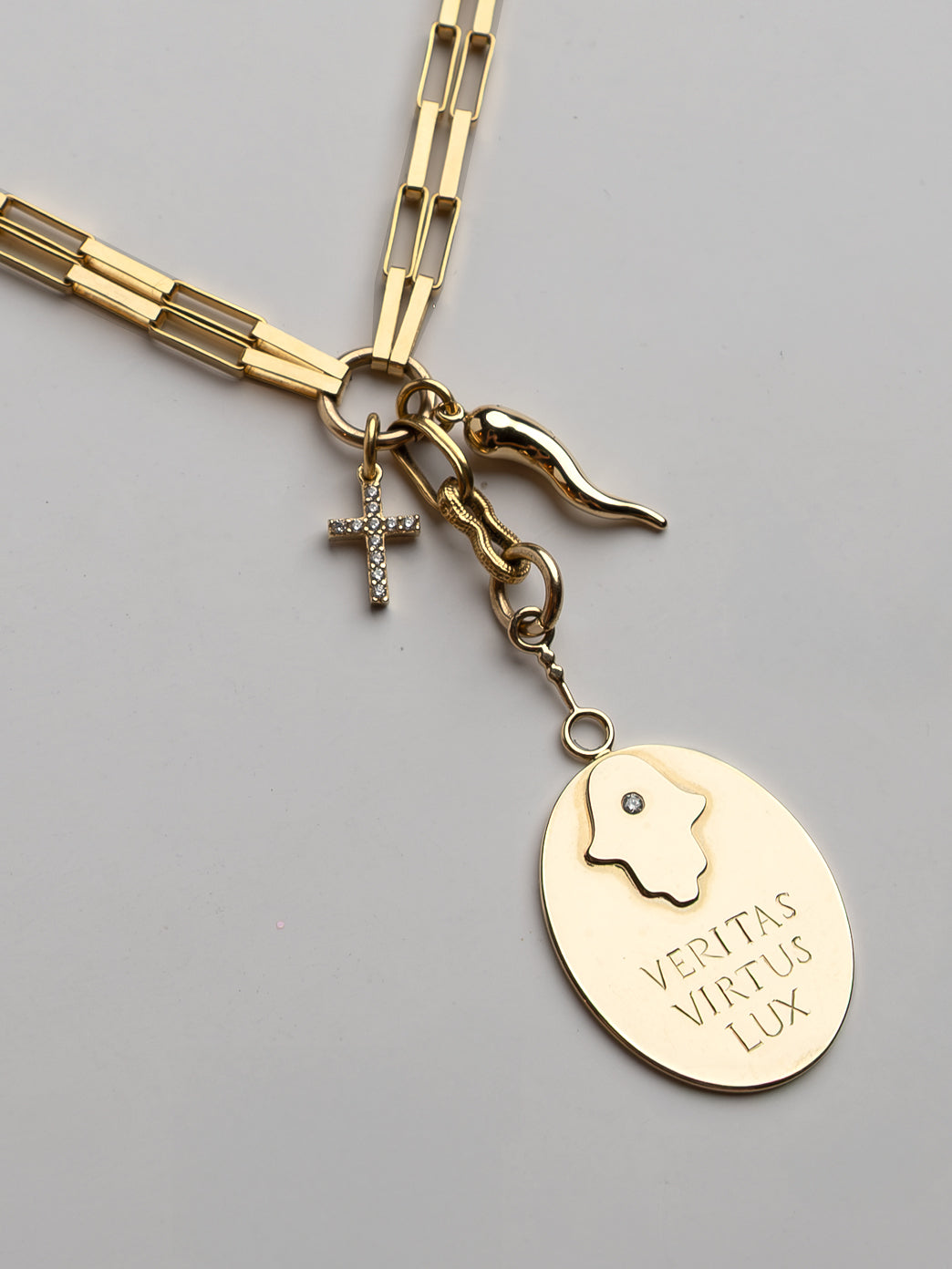 Fiorina Jewellery Gold Pax Double Chain Necklace