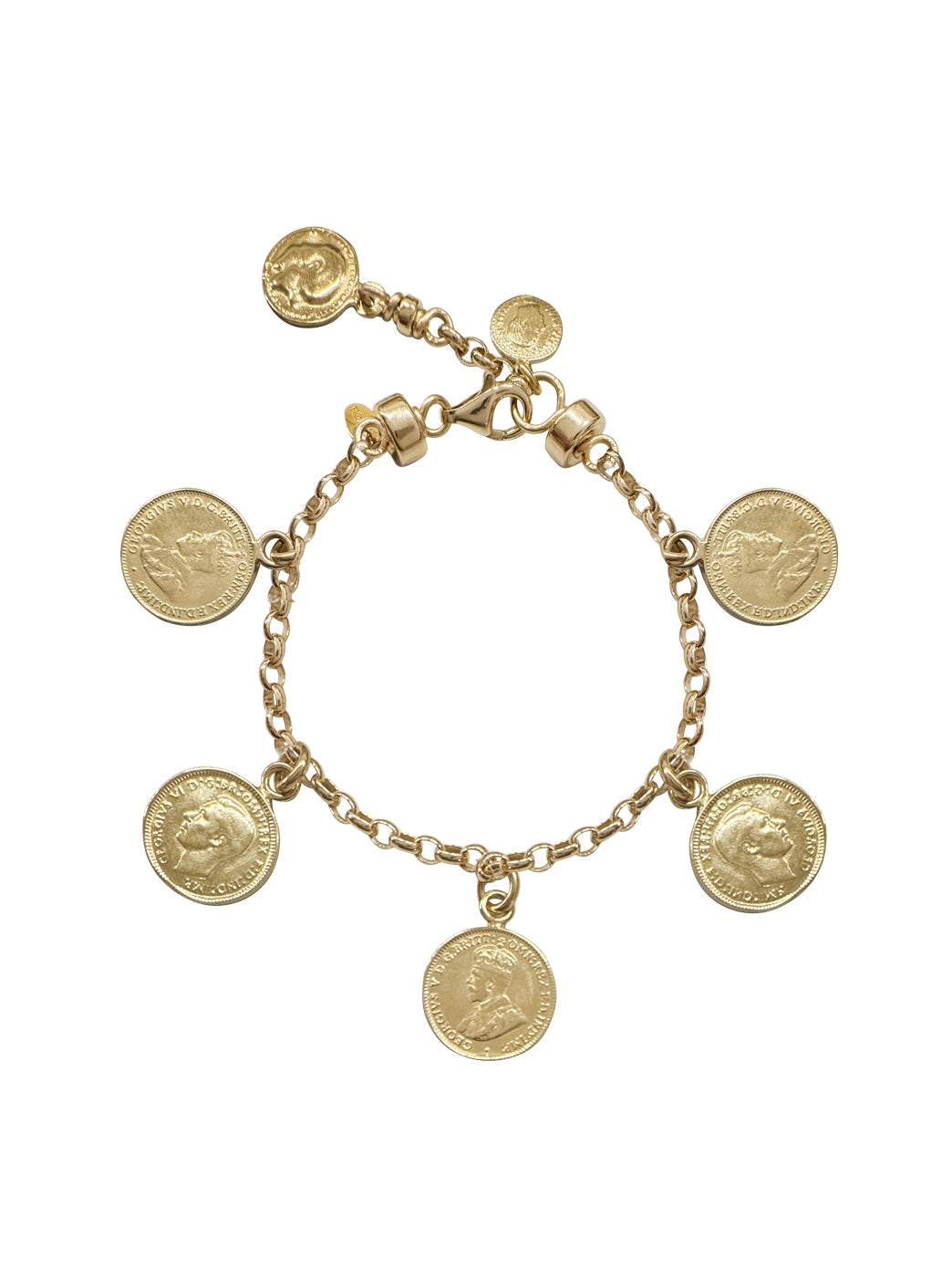 Fiorina Jewellery Gold Gypsy Coin Bracelet