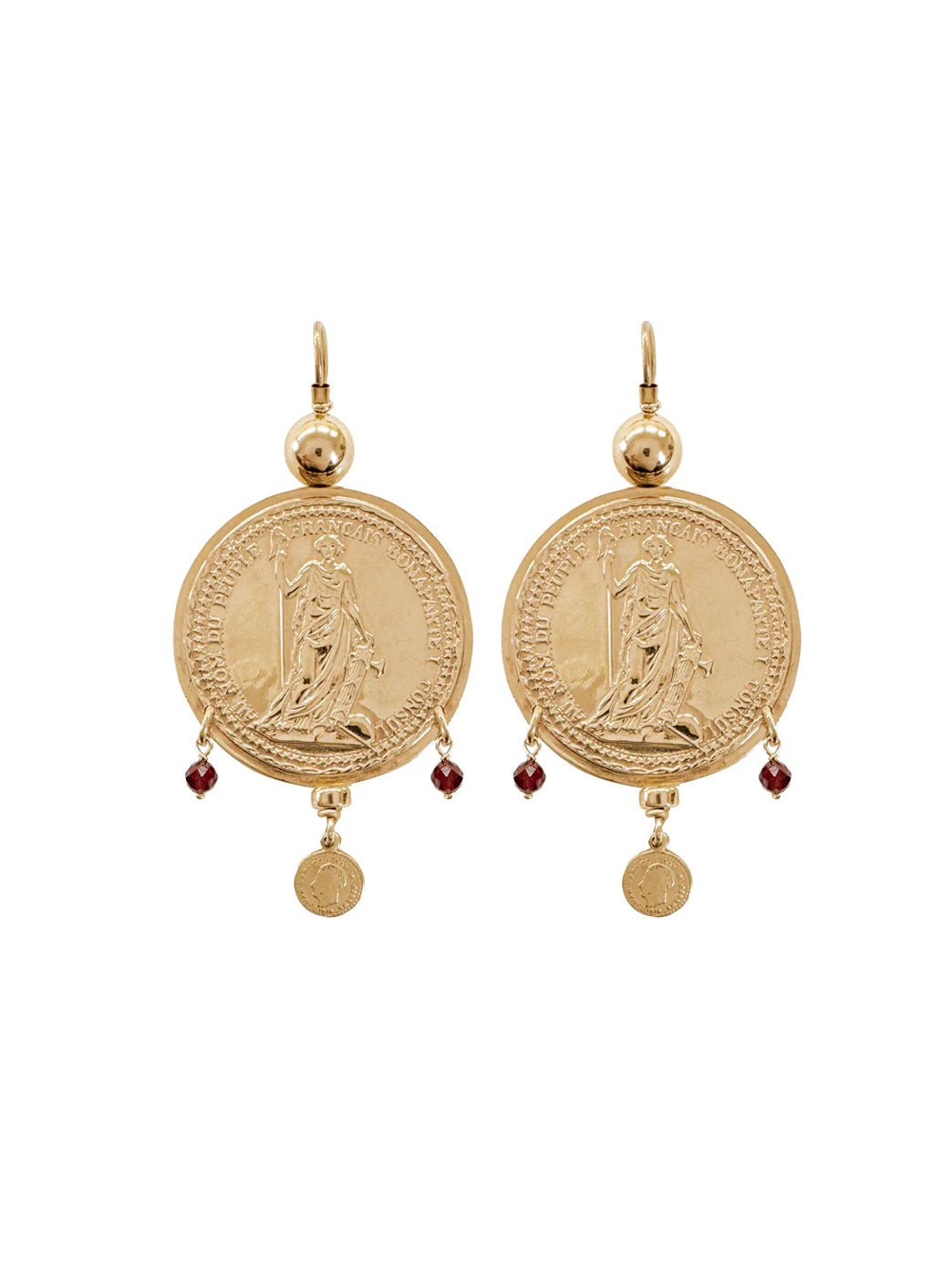 Fiorina Jewellery Gold Monster Gypsy Coin Earrings