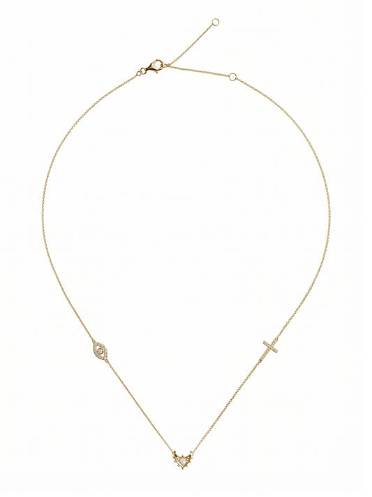 Gold and Diamond Celeste Necklace