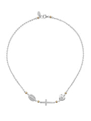 Fiorina Jewellery Jumbo Necklace - Saint Anthony Cross Heart