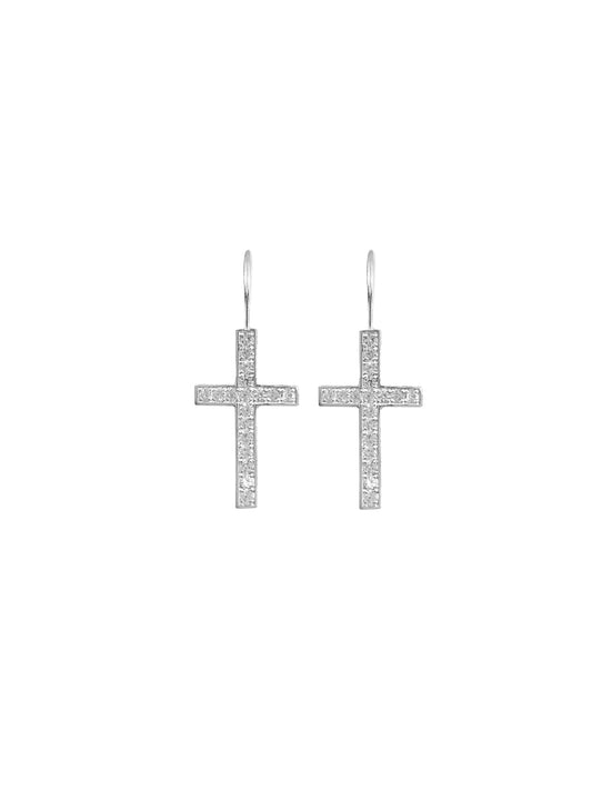 Fiorina Jewellery Le Petit Cross Earrings