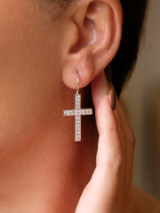 Fiorina Jewellery La Petit Cross Earrings Model