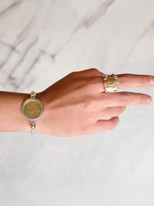 Fiorina Jewellery Large Moneta Coin Bracelet