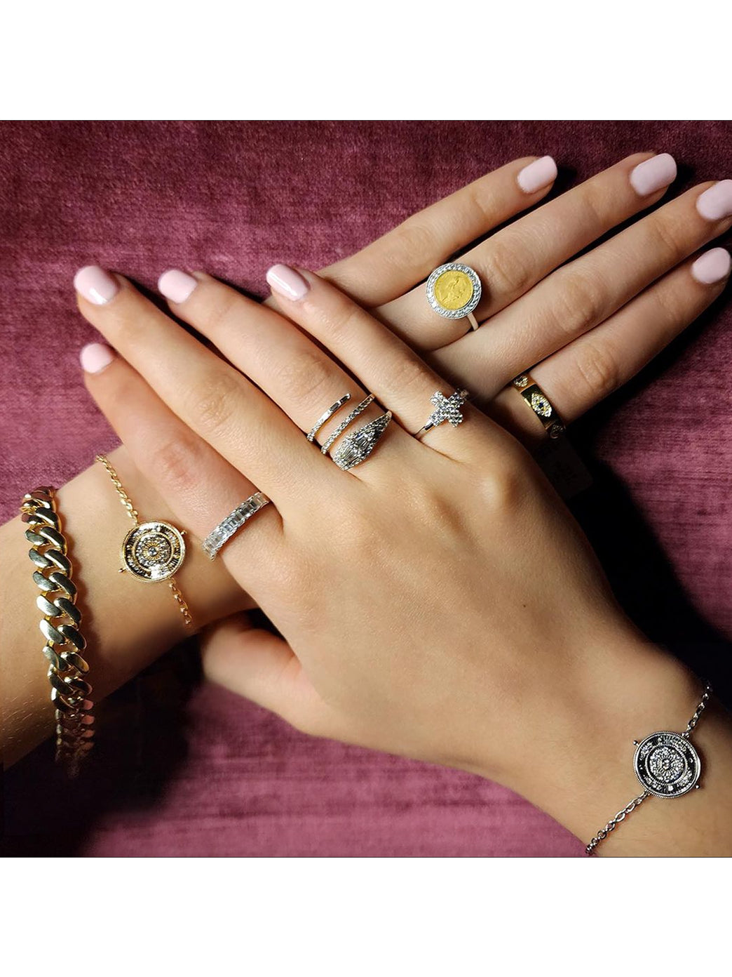 Fiorina Jewellery Logo Bracelets Hand Model