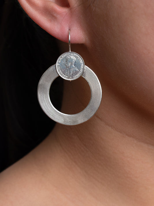 Fiorina Jewellery London Earrings with Coin