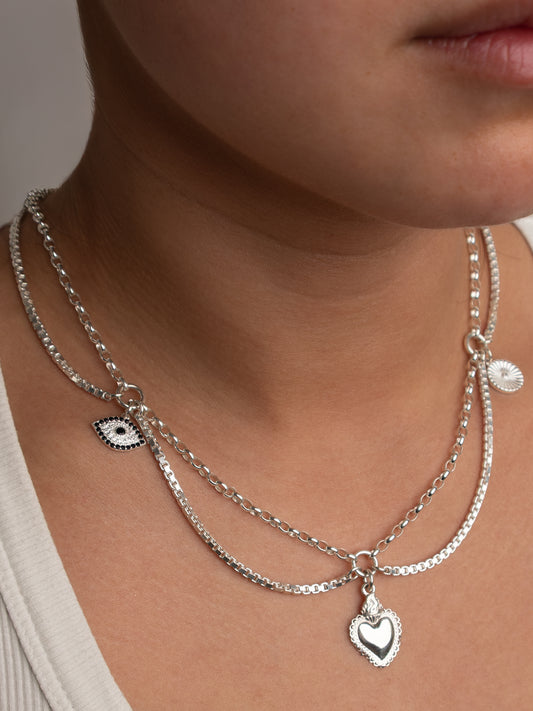 Fiorina Jewellery Merletto Charm Necklace Model