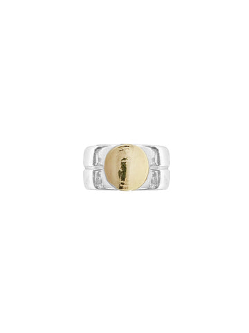 Gold & Diamond Side Cross Ring (Pre Order)
