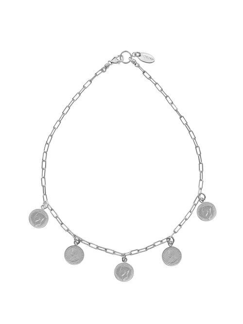 Fiorina Jewellery Short Gypsy Coin Necklace