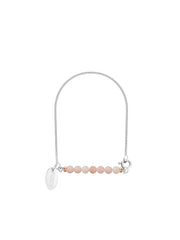 Fiorina Jewellery Silver Friendship Bracelet Pink Opal