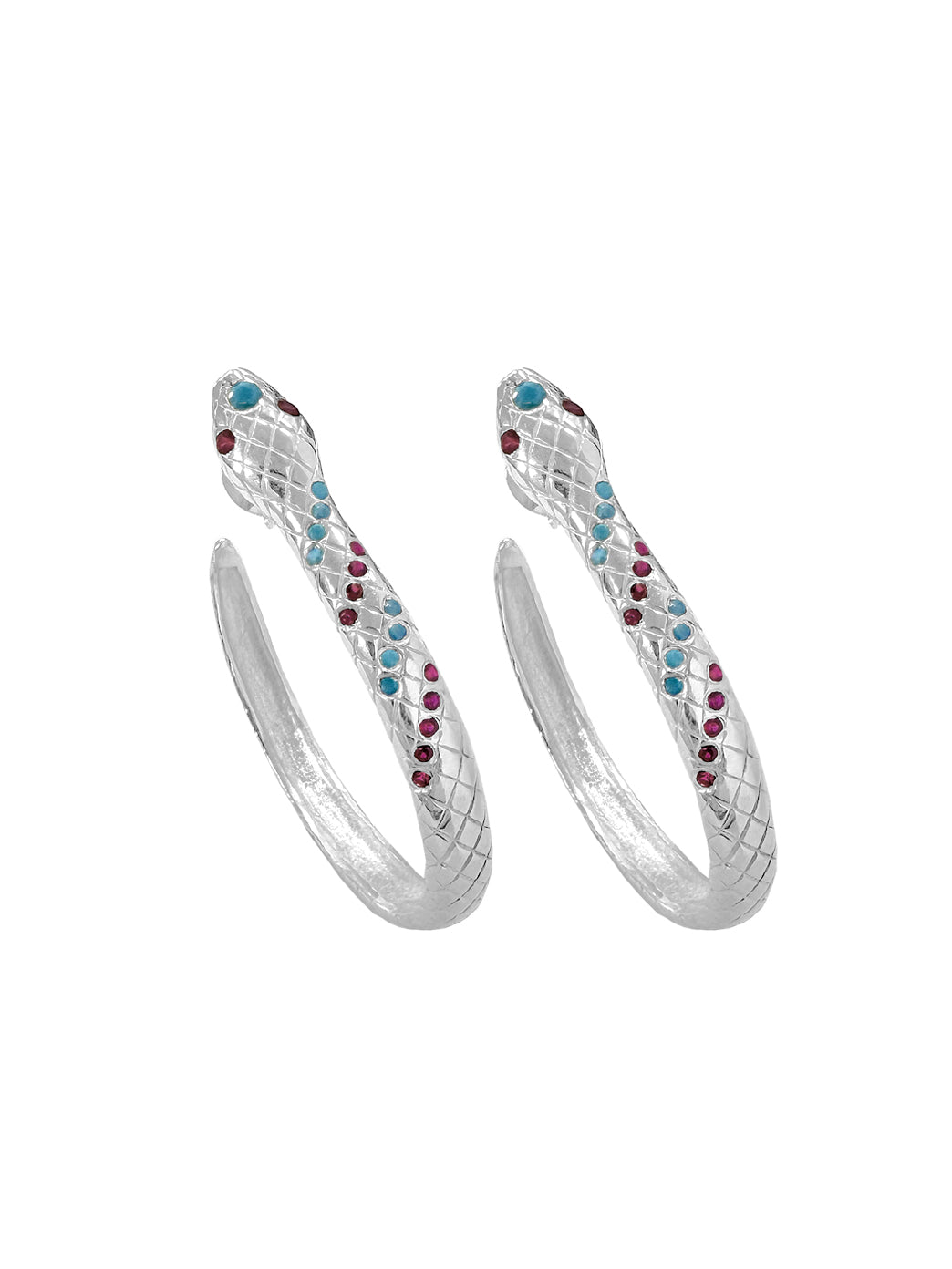 Snake Hoop Earrings