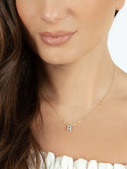 Fiorina Jewellery Diamond Alphabet Street Necklaces Model