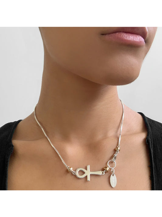 Fiorina Jewellery Ankh Necklace Model