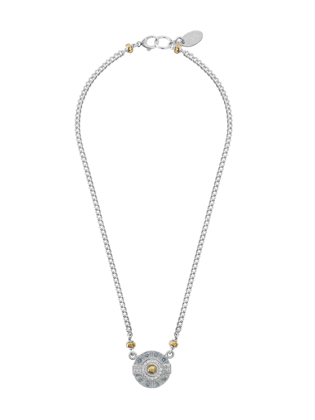 Fiorina Jewellery Aztec Necklace Aquamarine
