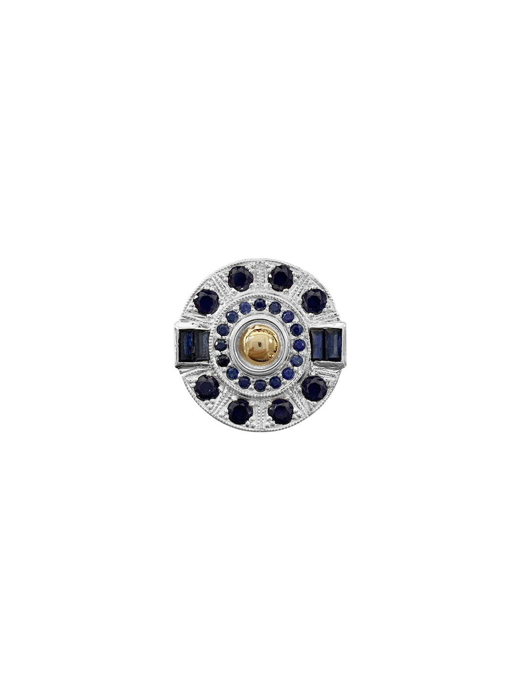 Fiorina Jewellery Aztec Rings Blue Sapphire