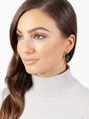 Fiorina Jewellery Green Tigerseye Ball Earrings Model