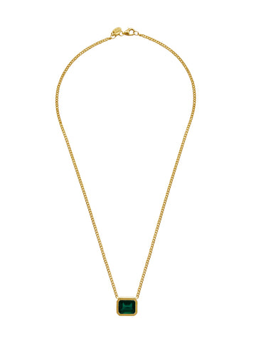 Large Gold & Diamond Side Cross Necklace