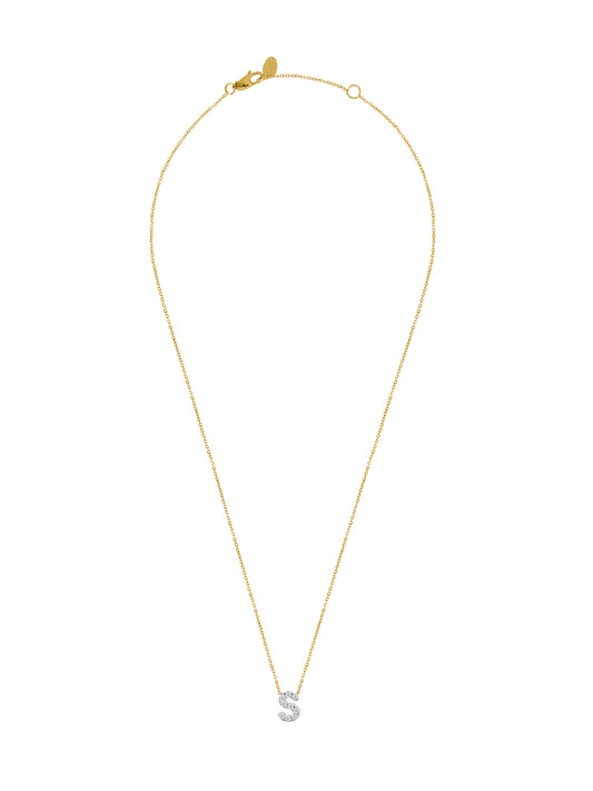 Fiorina Jewellery Diamond Alphabet Street Necklaces Gold Chain S
