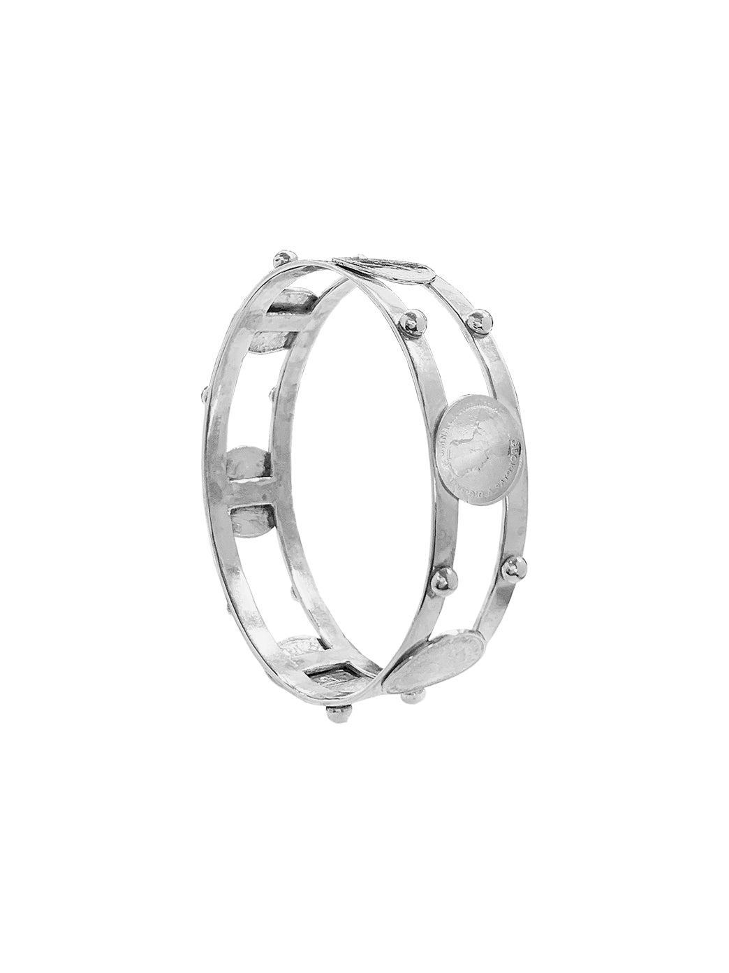 Fiorina Jewellery Domenica Bangle Coin Side View