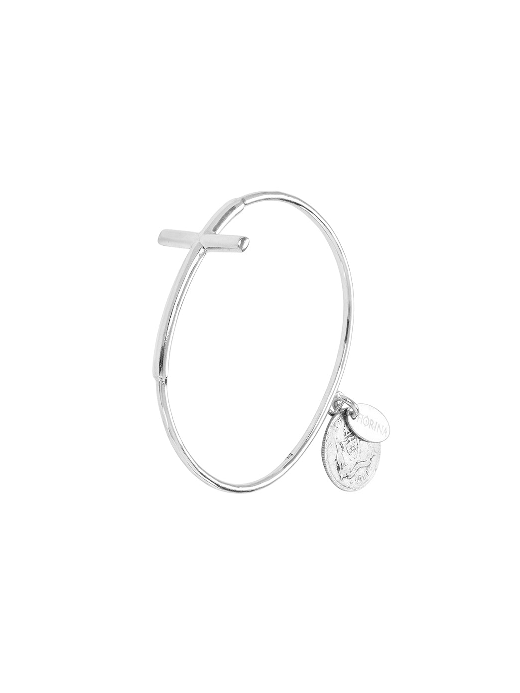 Fiorina Jewellery Faith, Hope and Charity Bangle - Cross
