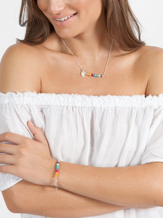 Fiorina Jewellery Silver Friendship Bracelet Chakra Model