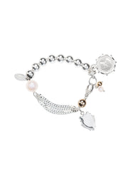 Fiorina Jewellery Monster Simple Komboloy Bracelet Pearl