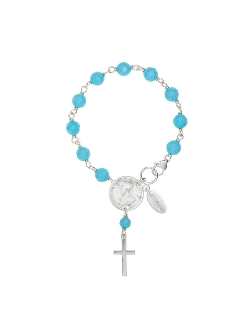 Fiorina Jewellery Rosary Bracelet 8mm Turquoise