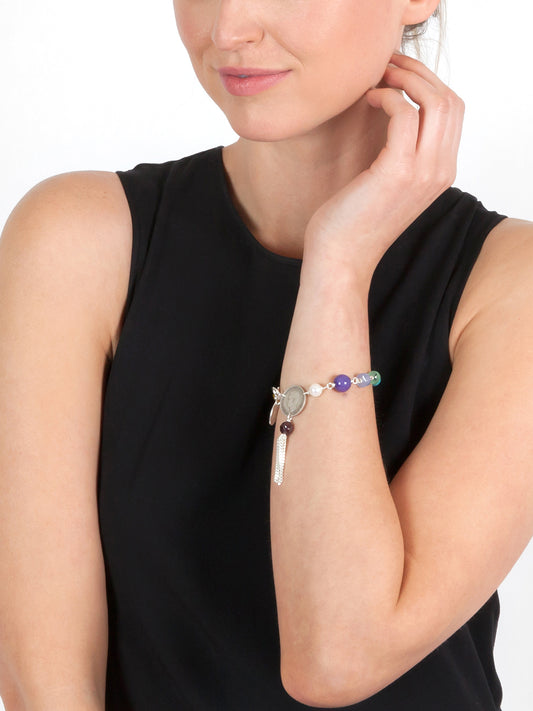 Fiorina Jewellery Rosary Tassel Bracelet Chakra Model