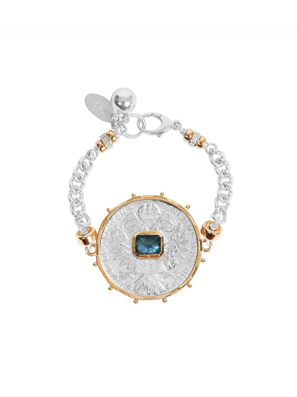 Fiorina Jewellery Monster Jewel Gem Bracelet London Topaz and Yellow Gold