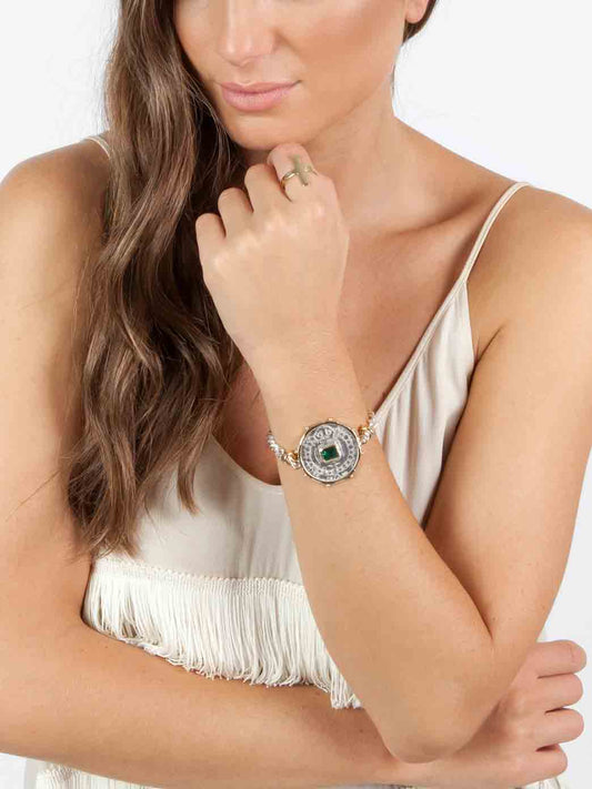 Fiorina Jewellery Medium Jewel Gem Bracelet Emerald Model