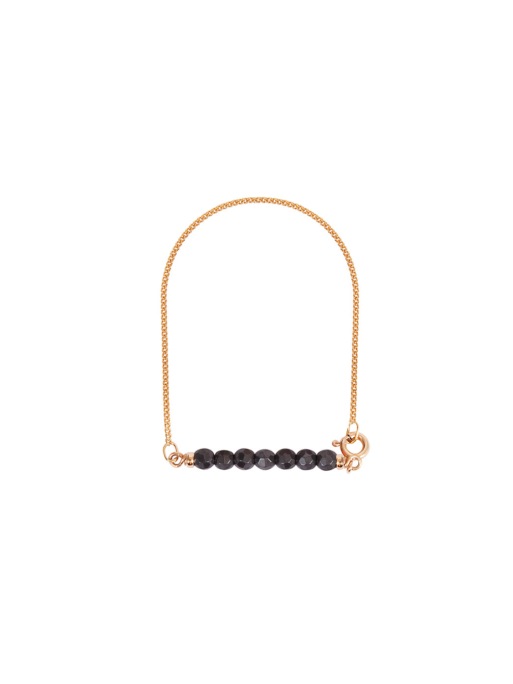 Fiorina Jewellery Gold Friendship Bracelet Hematite