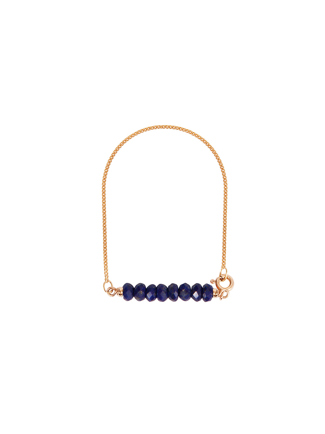 Fiorina Jewellery Gold Friendship Bracelet Lapis Faceted