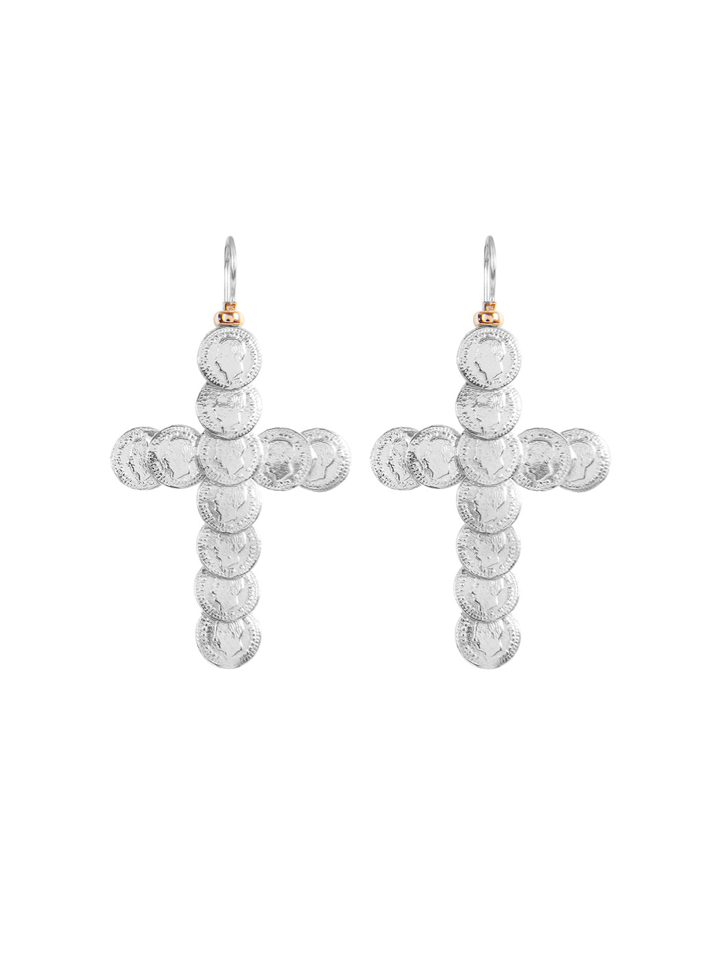 Fiorina Jewellery St Liberus Gold Cross Earrings