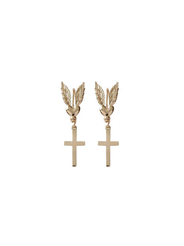 Gold Logo Earrings