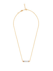 Fiorina Jewellery Manifest Necklace White Gold Bar