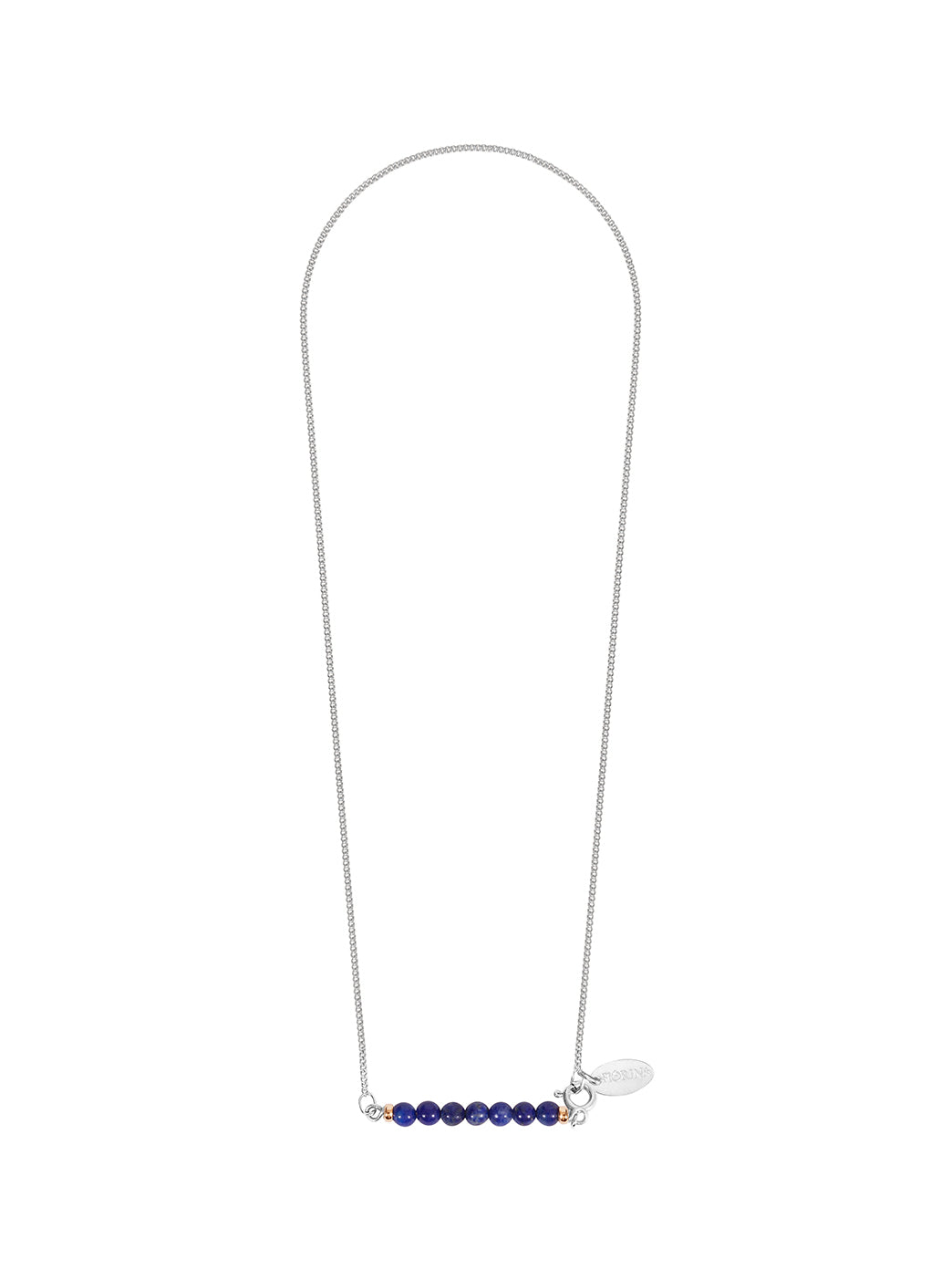 Fiorina Jewellery Silver Friendship Necklace Lapis