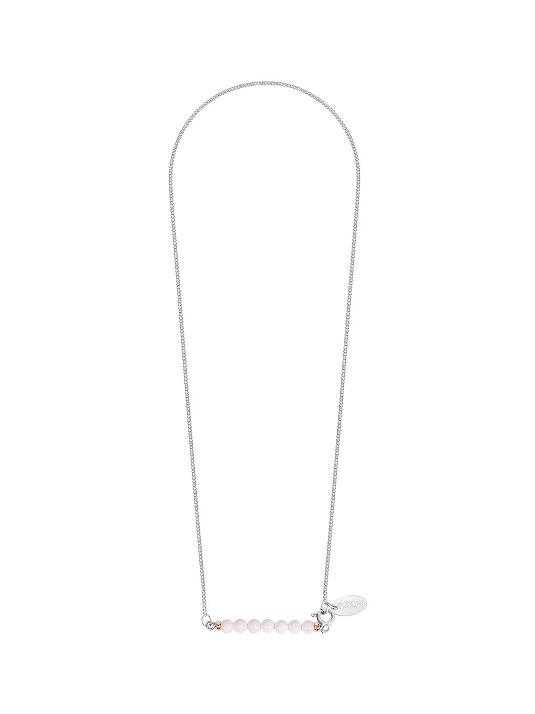 Fiorina Jewellery Silver Friendship Necklace White Agate