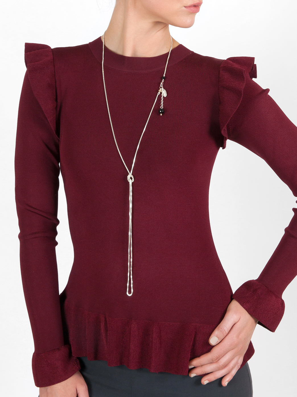 Fiorina Jewellery Strand Necklace Gold Highlight Model