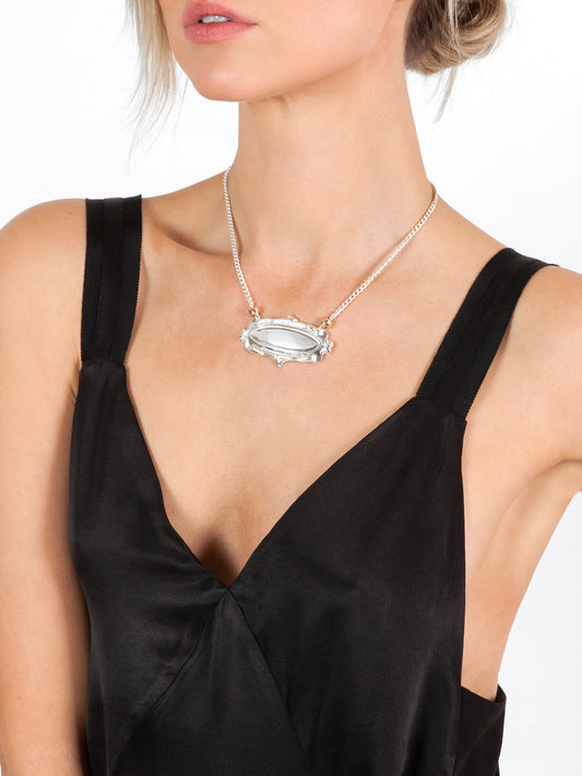 Fiorina Jewellery Monster Scroll Necklace Gold Model